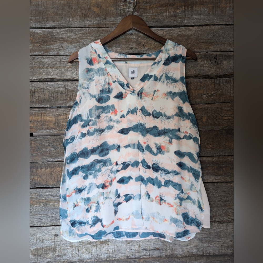 Cabi Gelato Watercolor Top